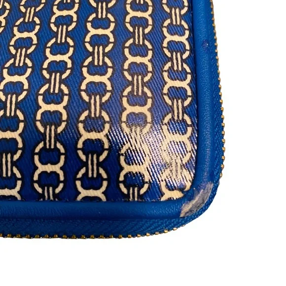Tory Burch Gemini Link Royal Blue Continental Wallet